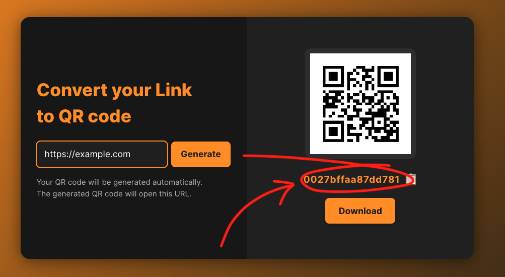 How to find QR code ID